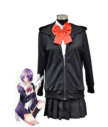 Tokyo Ghouls : Touka Kirishima Noir Uniforme Scolaire Costumes Cosplay